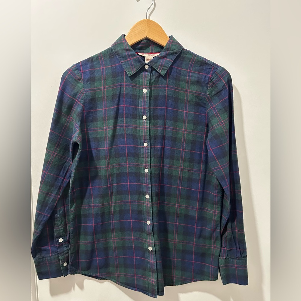 Brooks Brothers Tartan Flannel Button Down Shirt
